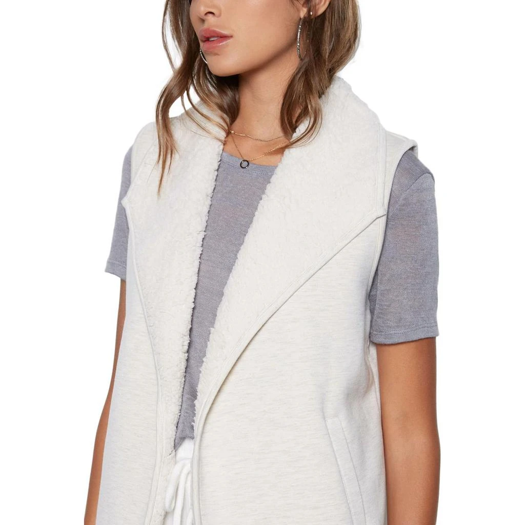 商品Tart|Tart Collections Dania Women's Faux Fur Lined Open Front Vest with Draped Lapel,价格¥107,第5张图片详细描述