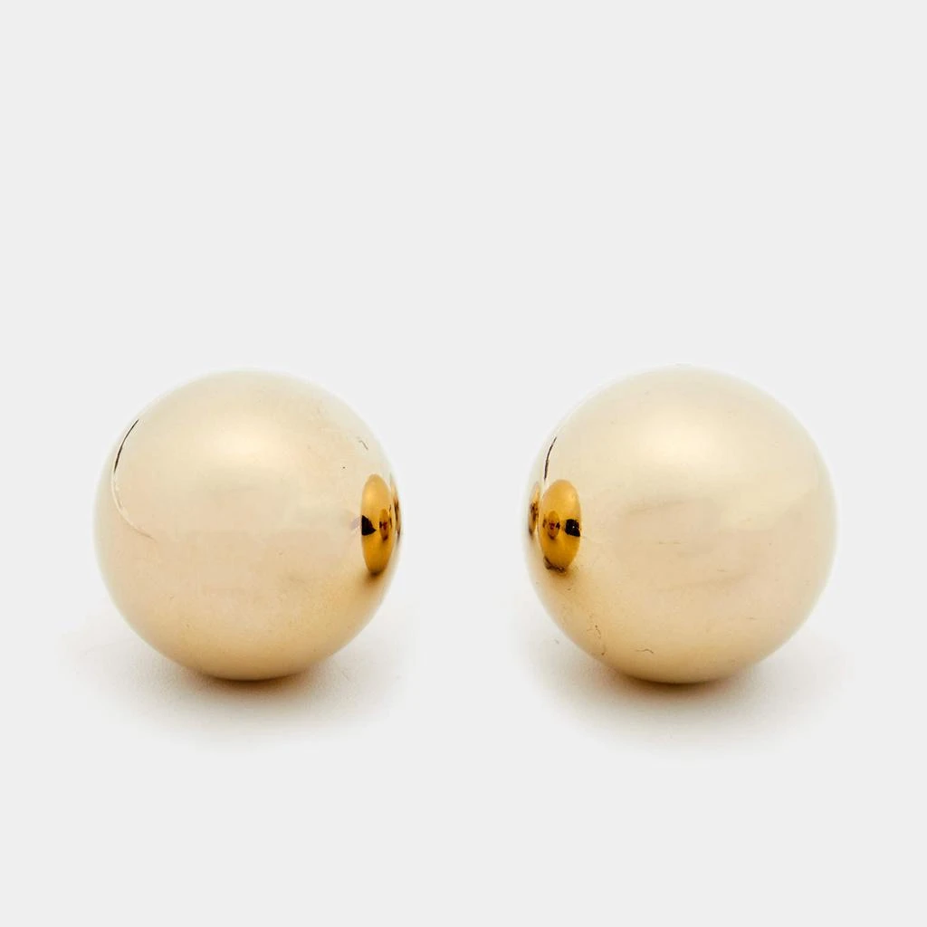 商品[二手商品] Dior|Dior Tribales Two Tone Stud Earrings,价格¥3295,第3张图片详细描述