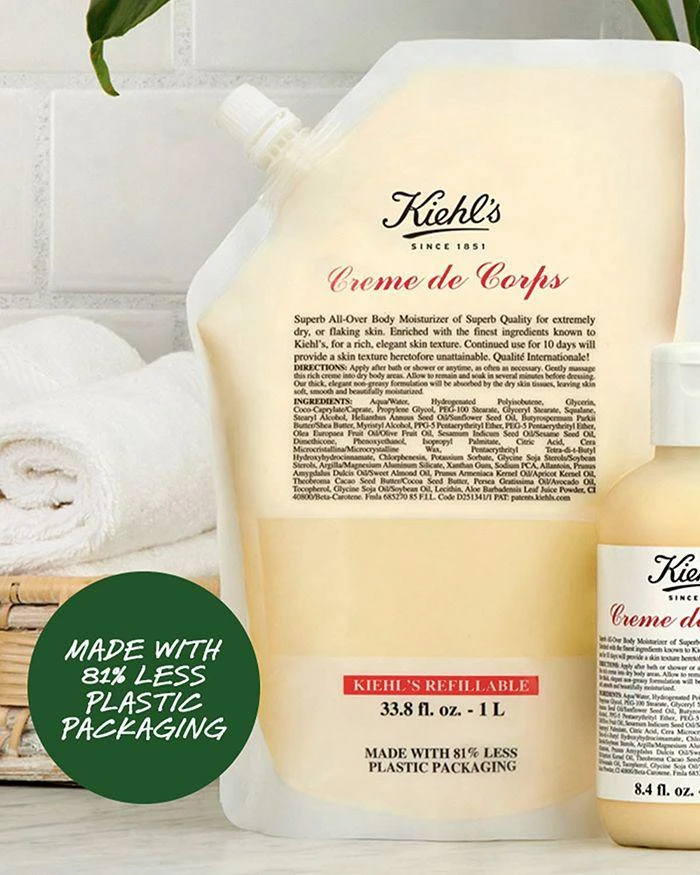 商品Kiehl's|Creme de Corps Body Lotion Refill 33.8 oz.,价格¥633,第3张图片详细描述