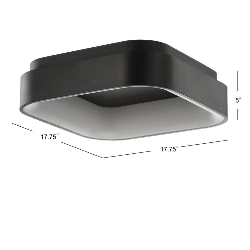 商品JONATHAN Y|Rafael 17.7" Integrated LED  Metal Flush Mount Ceiling Light,价格¥2508,第5张图片详细描述