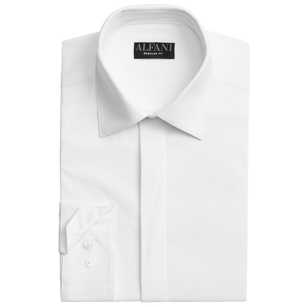 商品Alfani|Men's Regular Fit 2-Way Stretch Formal Convertible-Cuff Dress Shirt, Created for Macy's,价格¥448,第1张图片