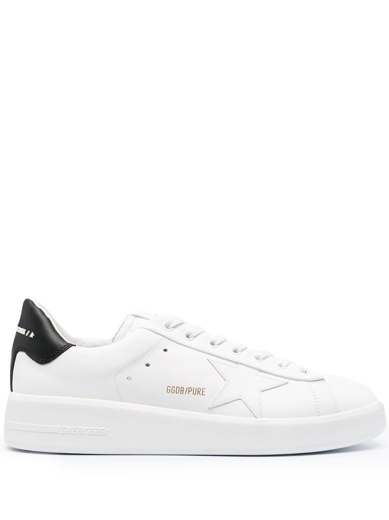 商品Golden Goose|GOLDEN GOOSE Pure Star leather sneakers,价格¥2747,第1张图片