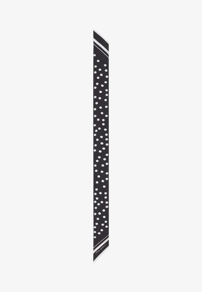 商品Dolce & Gabbana|Polka-Dot Print Silk Headscarf,价格¥2223,第1张图片