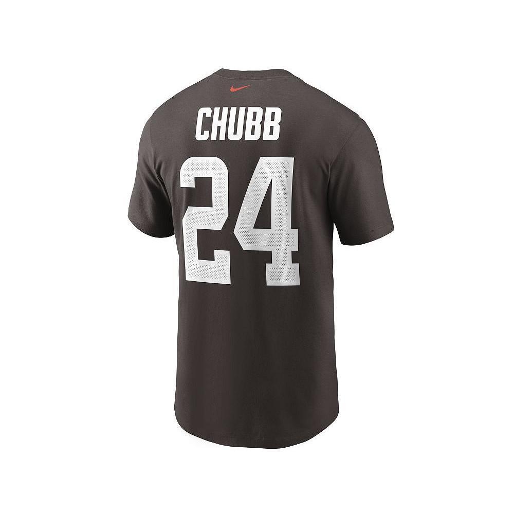 商品NIKE|Cleveland Browns Men's Pride Name and Number Wordmark T-shirt - Nick Chubb,价格¥244,第1张图片