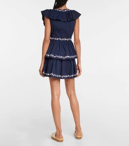 商品CAROLINE CONSTAS|Miranda embroidered minidress,价格¥2235,第3张图片详细描述
