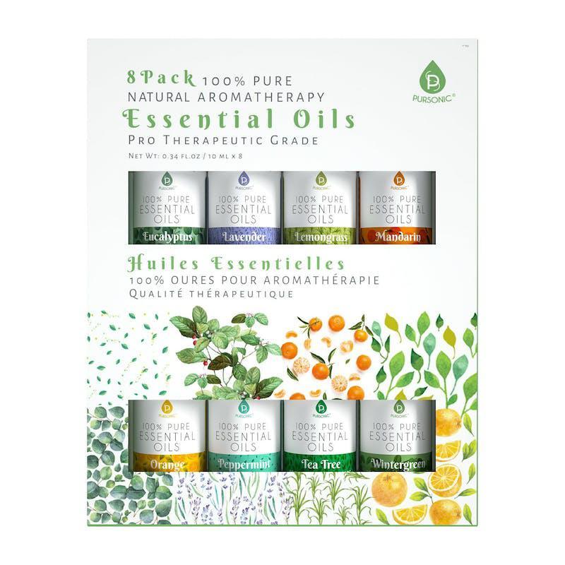 商品PURSONIC|8 Pack Of 100% Pure Essential Aromatherapy Oils,价格¥192,第1张图片