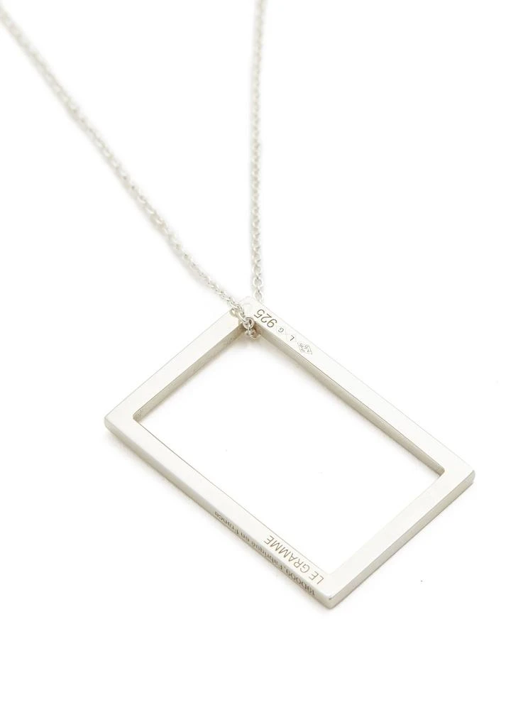 Necklace rectangle le 2,6g silver 925 slick polished 商品