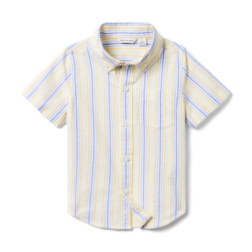 商品Janie and Jack|Stripe Seersucker Shirt (Toddler/Little Kid/Big Kid),价格¥265,第1张图片