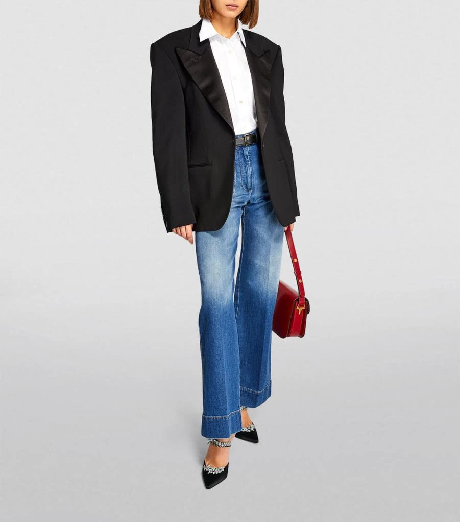 商品Manolo Blahnik|Satin Lurum Mules 90,价格¥10963,第5张图片详细描述