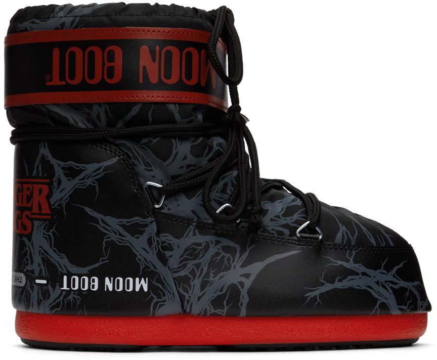 Black & Red Stranger Things Edition Icon Low Boot商品第1张图片规格展示