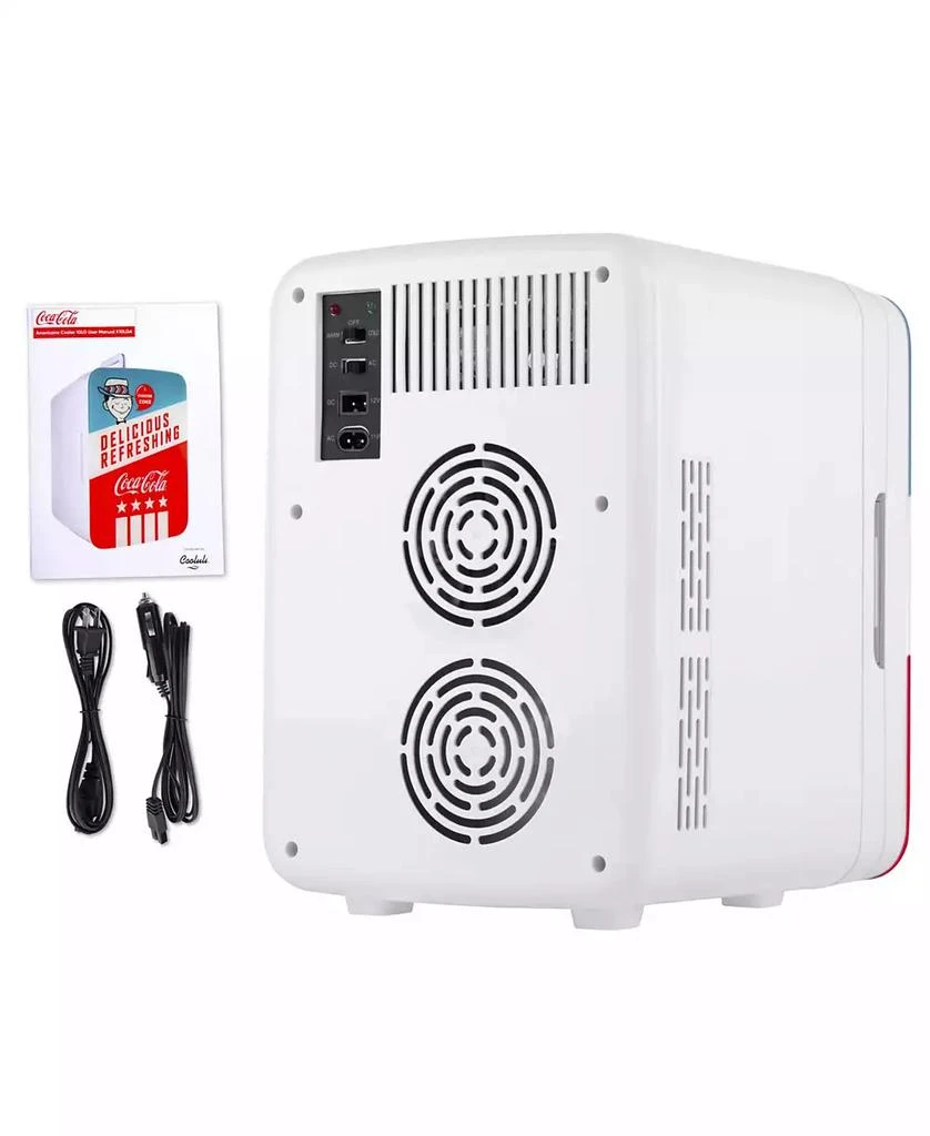 商品Cooluli|Coca-Cola Americana-10L Compact Thermoelectric Cooler And Warmer Mini Fridge,价格¥606,第2张图片详细描述