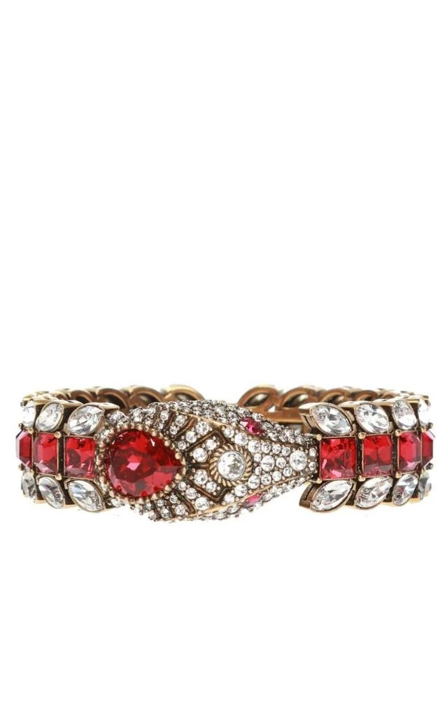 商品Gucci|Snake Motif Crystal-embellished Bracelet,价格¥15445,第1张图片