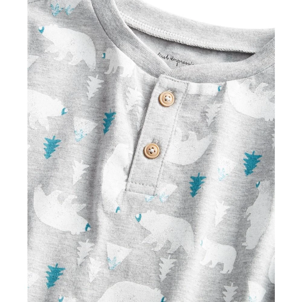 商品First Impressions|Baby Boys Polar Bear Party T Shirt, Created for Macy's,价格¥15,第3张图片详细描述