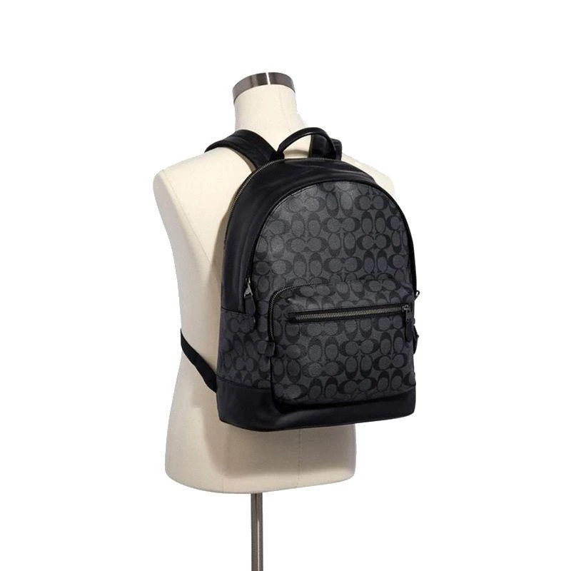 商品Coach|美国直邮COACH 新款2020 男士灰色logo双肩包  2736,价格¥4756,第5张图片详细描述