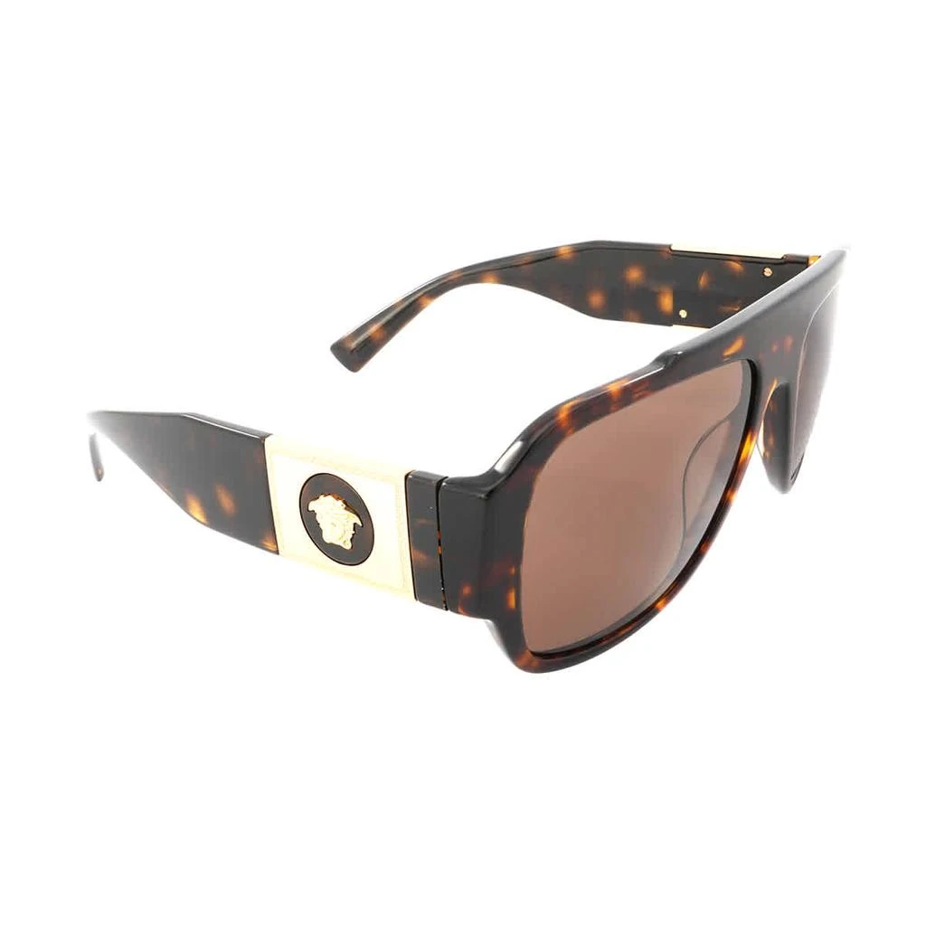商品Versace|Dark Brown Pilot Men's Sunglasses VE4436U 108/73 57,价格¥750,第2张图片详细描述