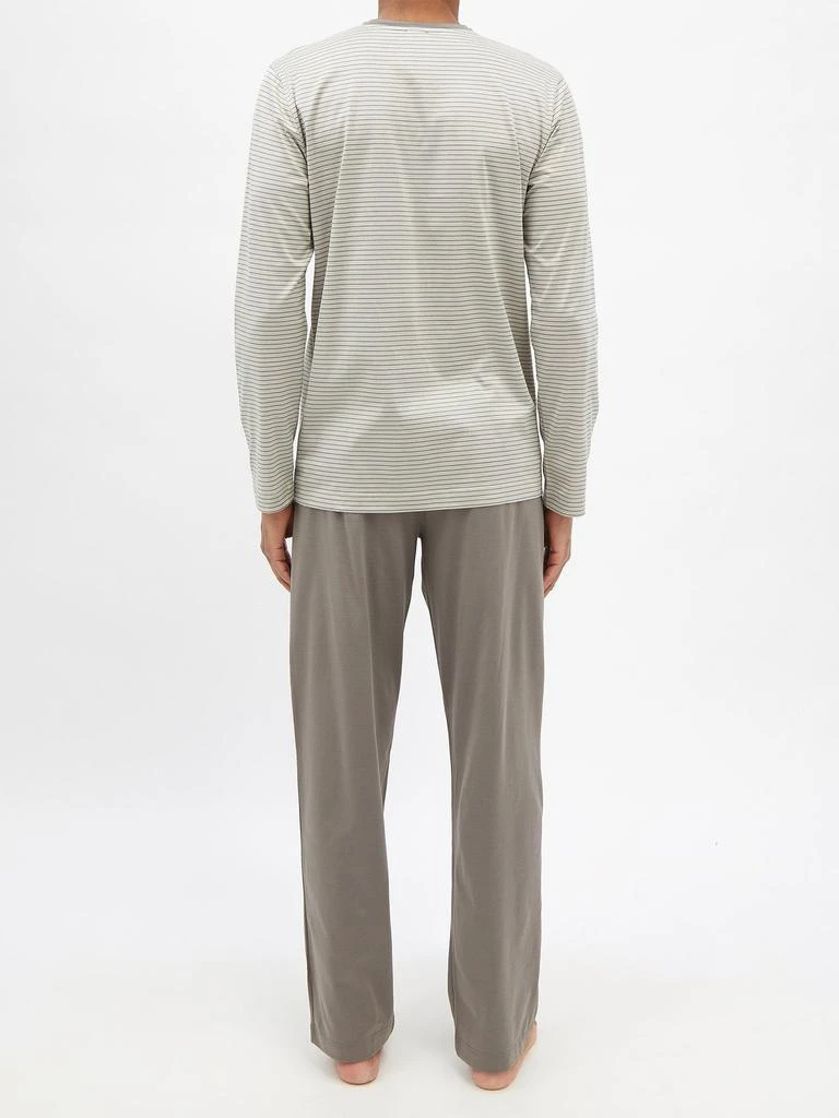 商品Zimmerli|Striped cotton-jersey pyjamas,价格¥1160,第5张图片详细描述