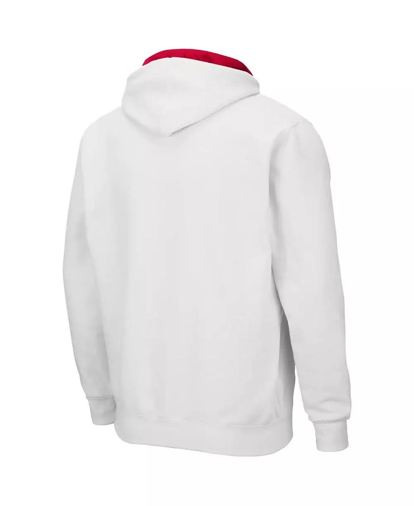 商品Colosseum|Men's White Ohio State Buckeyes Arch and Logo 3.0 Full-Zip Hoodie,价格¥338,第2张图片详细描述