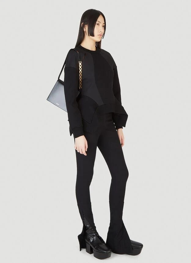 商品Alexander McQueen|Peplum Panel Sweatshirt in Black,价格¥2876,第2张图片详细描述