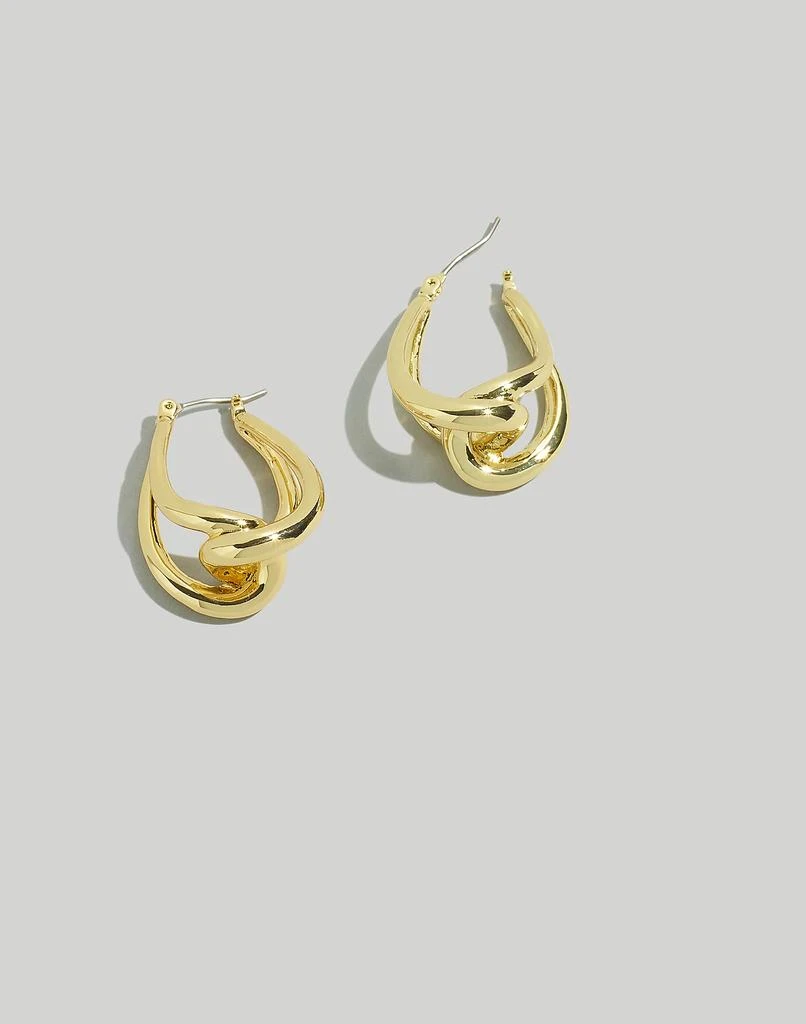 商品Madewell|Vintage Knot Hoop Earrings,价格¥206,第1张图片