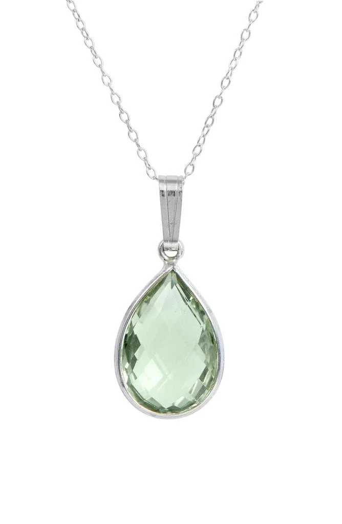 商品Savvy Cie Jewels|Sterling Silver & Stone Drop Pendant Necklace,价格¥249,第1张图片