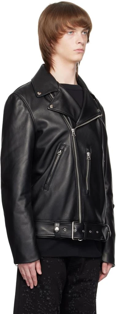 商品Acne Studios|黑色 Biker 皮革夹克,价格¥10456,第2张图片详细描述