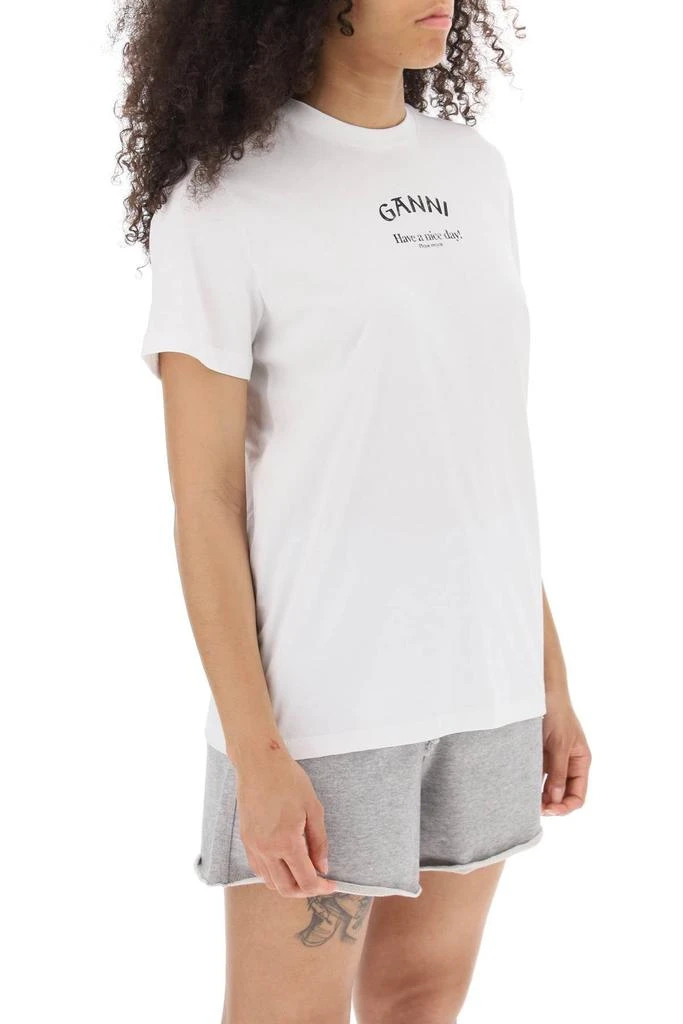 商品Ganni|Lettering Print T Shirt,价格¥605,第4张图片详细描述