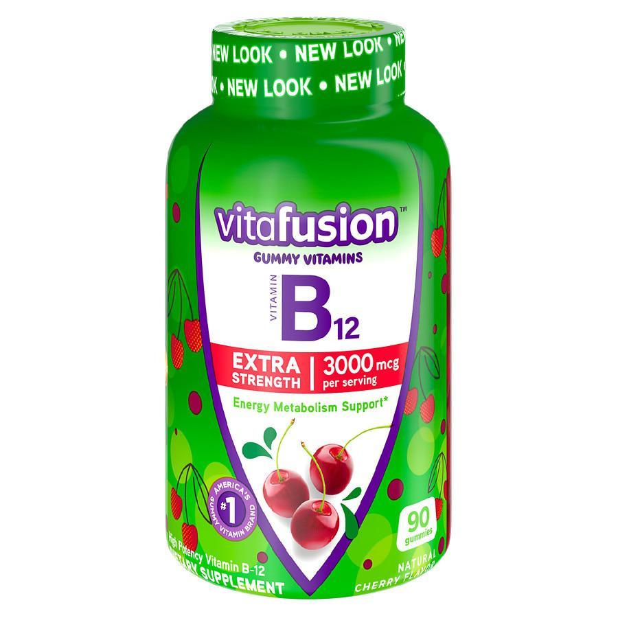 商品Vitafusion|Extra Strength Vitamin B12 Gummies Cherry,价格¥89,第1张图片