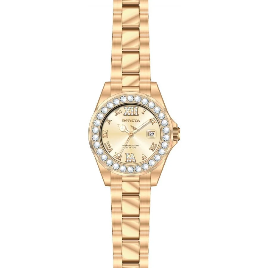 商品Invicta|Pro Diver Quartz 3 Hand Rose Dial Ladies Watch 15253,价格¥446,第2张图片详细描述