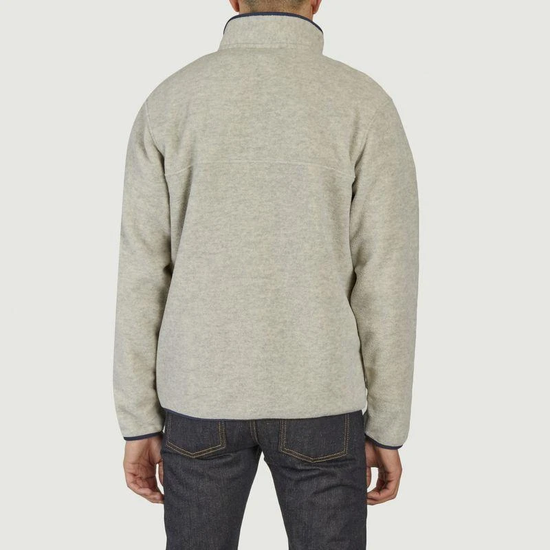 商品Patagonia|Snap-T lightweight trucker-neck fleece Oatmeal heather PATAGONIA,价格¥1074,第3张图片详细描述