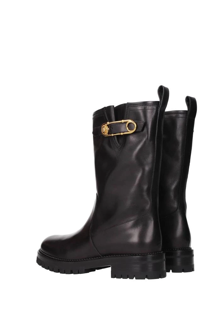 商品Versace|Ankle boots Leather Black,价格¥4826,第4张图片详细描述