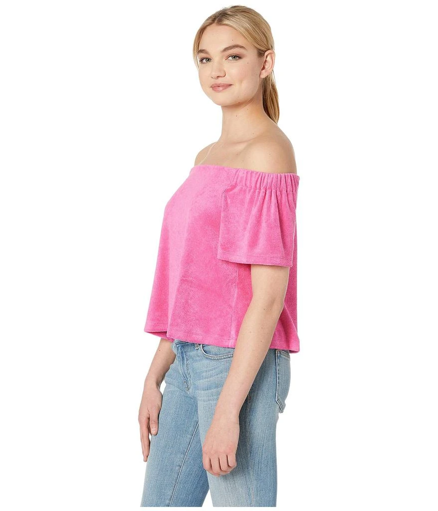 商品Juicy Couture|Track Microterry Off the Shoulder Top,价格¥152,第2张图片详细描述