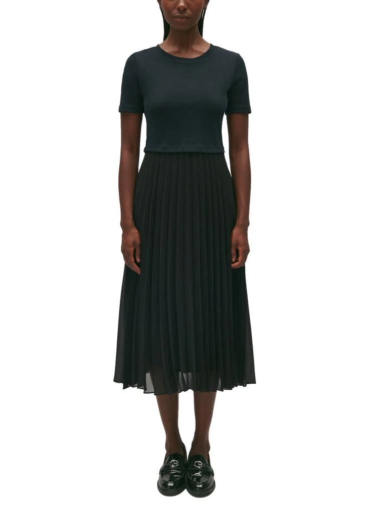 商品Claudie Pierlot|Teli 双面料长款连衣裙,价格¥2364,第2张图片详细描述