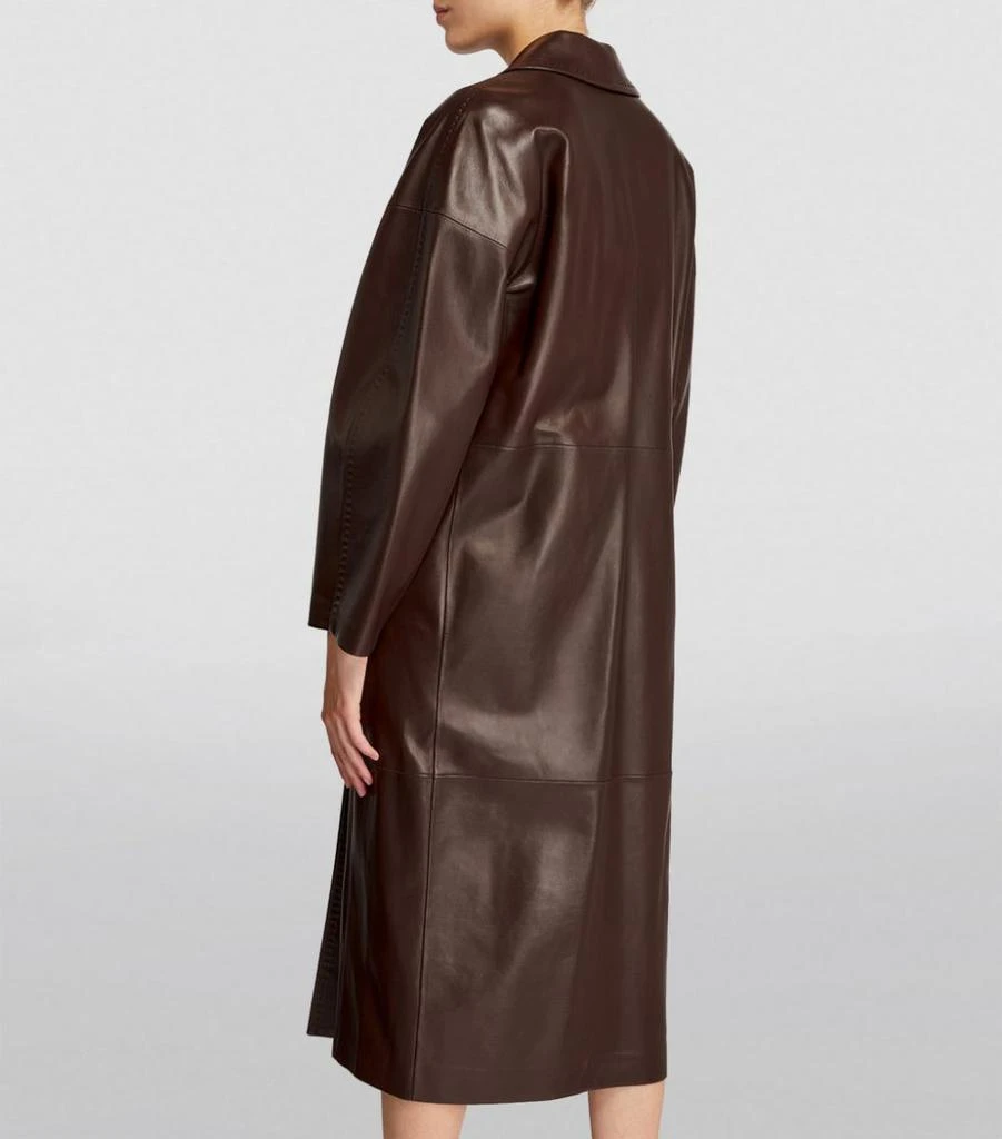 商品Max Mara|Leather Trench Coat,价格¥34910,第4张图片详细描述