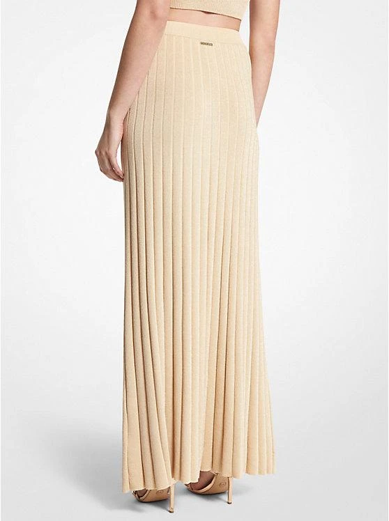 商品Michael Kors|Metallic Ribbed Knit Skirt,价格¥668,第2张图片详细描述