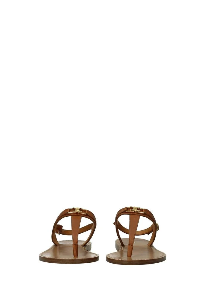 商品Celine|Sandals Leather Brown Tan,价格¥2082,第3张图片详细描述