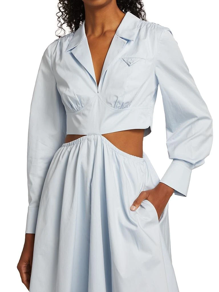 Poplin Cut-Out Midi-Dress 商品
