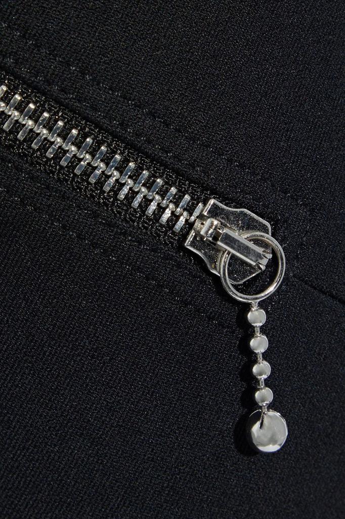 Zip-detailed stretch cotton and modal-blend skinny pants商品第4张图片规格展示