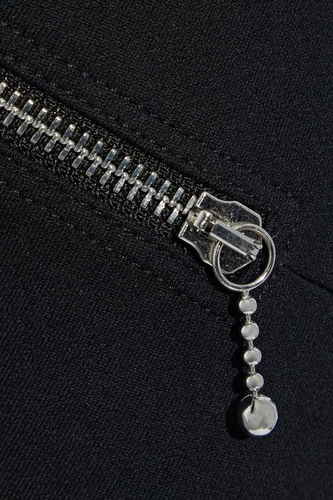 商品Alexander Wang|Zip-detailed stretch cotton and modal-blend skinny pants,价格¥615,第2张图片详细描述