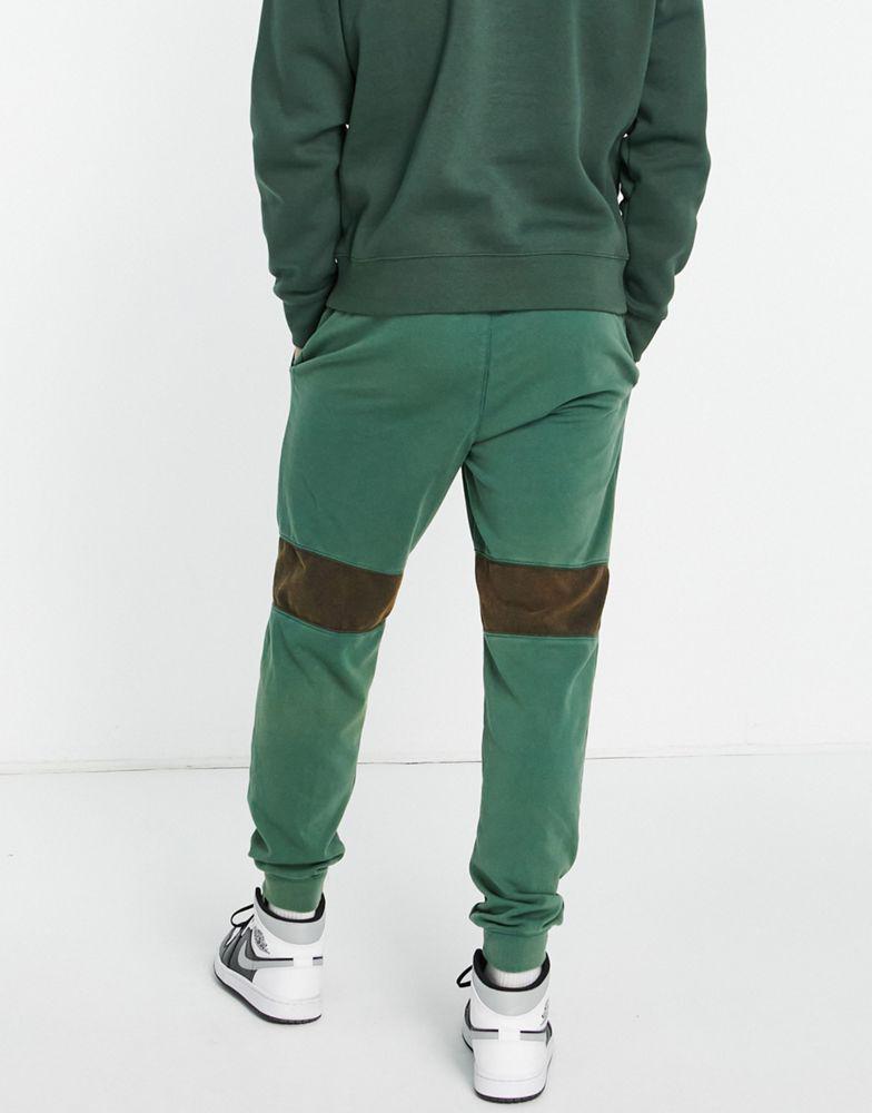 Jordan fleece cuffed joggers in washed green商品第3张图片规格展示