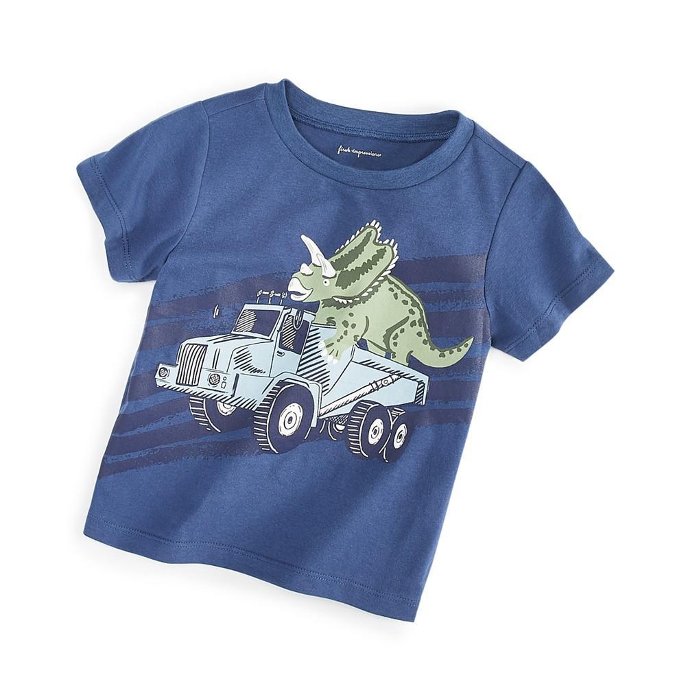 商品First Impressions|Baby Boys Triceratops Truck T-Shirt, Created for Macy's,价格¥53,第1张图片