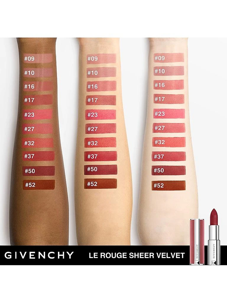 商品Givenchy|Le Rouge Sheer Velvet Lipstick,价格¥355,第2张图片详细描述