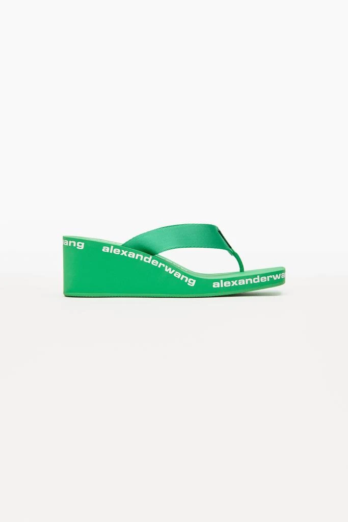 商品Alexander Wang|AW WEDGE FLIP FLOP IN NYLON,价格¥565,第1张图片