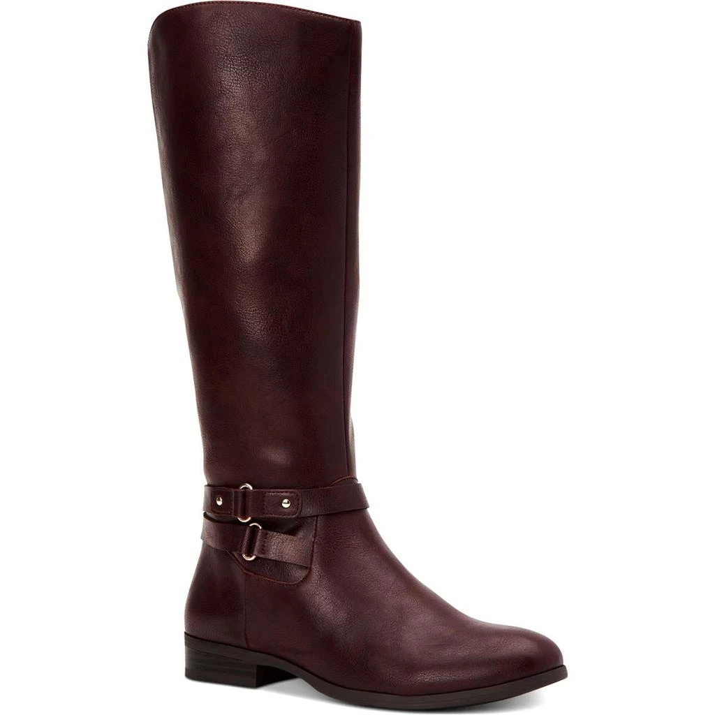 商品Style & Co|Style & Co. Womens Kindell Faux Leather Round Toe Riding Boots,价格¥77,第1张图片