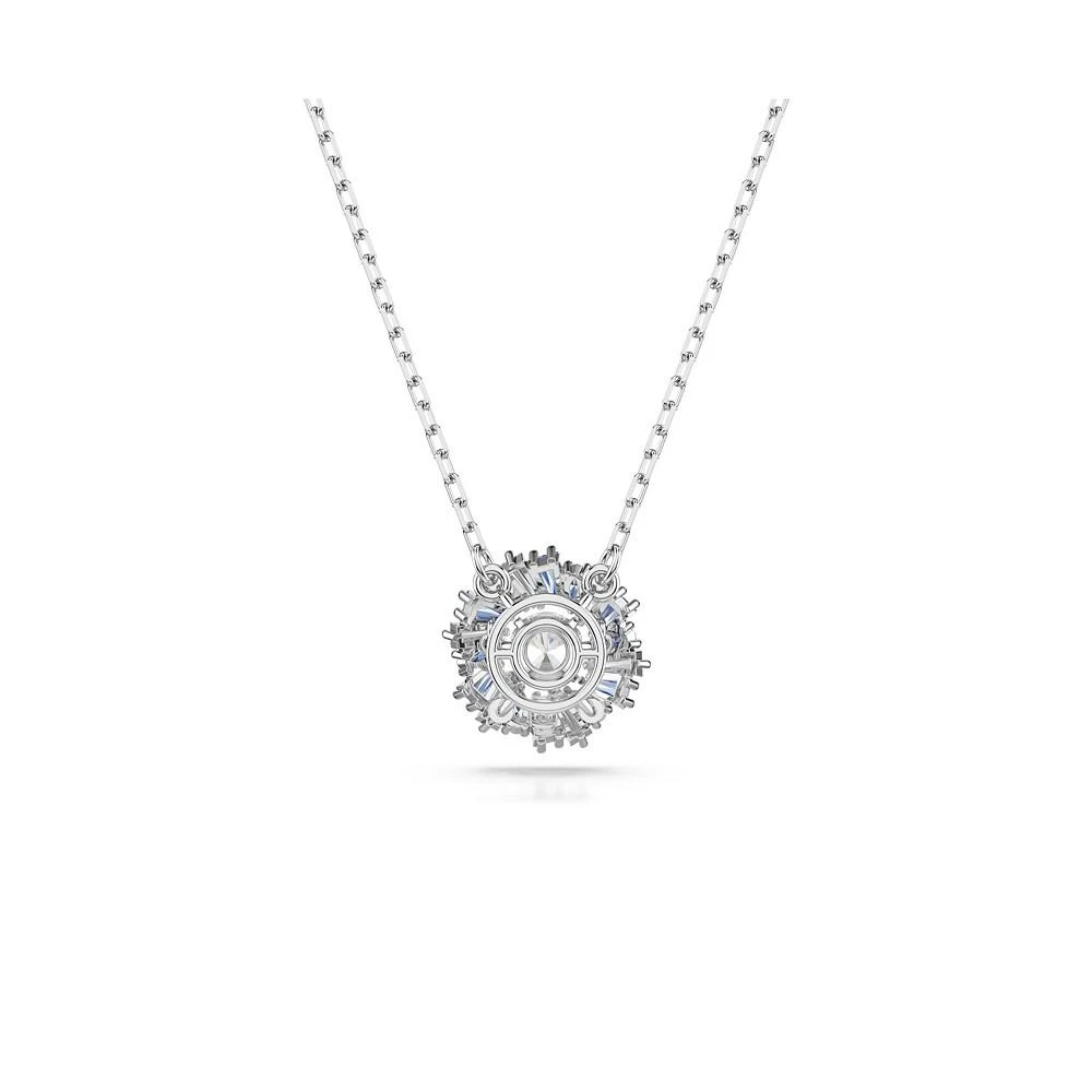 商品Swarovski|Flower, Blue, Rhodium Plated Idyllia Pendant Necklace,价格¥1242,第3张图片详细描述