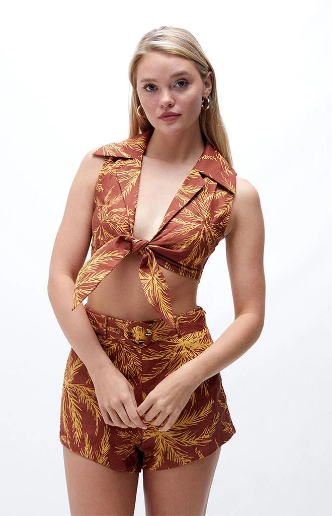 商品Charlie Holiday|Palma Tie Top,价格¥296,第1张图片