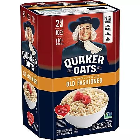 商品QUAKER|Quaker Old Fashioned Oats 160 oz., 2 pk.,价格¥82,第1张图片