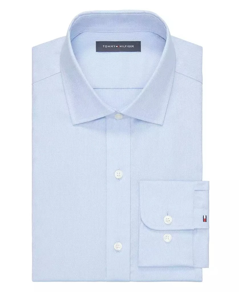 商品Tommy Hilfiger|Men's Slim Fit TH Flex Essentials Wrinkle Resistant Stretch Dress Shirt,价格¥323,第3张图片详细描述