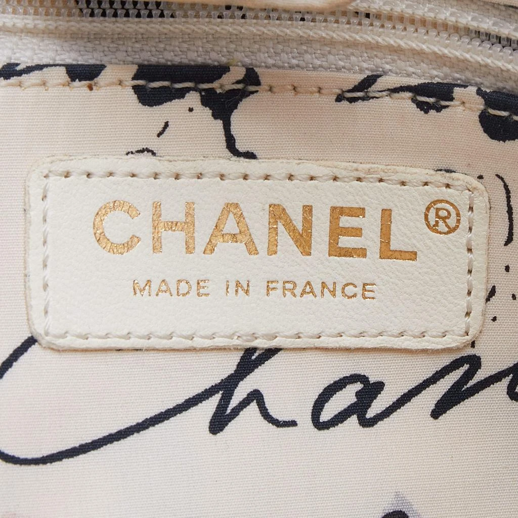 Chanel Cream Coco Graffiti Cambon Quilted Fabric CC  Shoulder Bag 商品