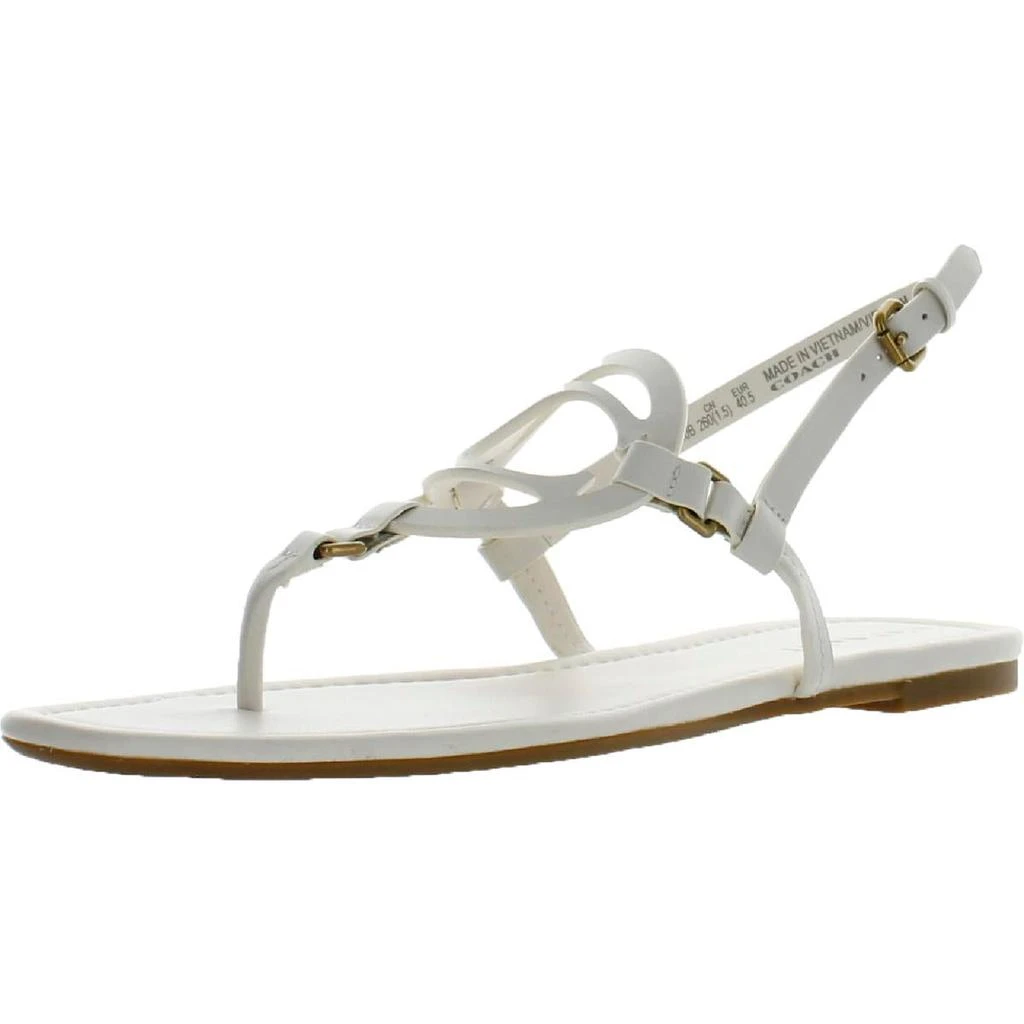 商品Coach|Coach Womens Jeri T-Strap Flat Slingback Sandals,价格¥294,第2张图片详细描述