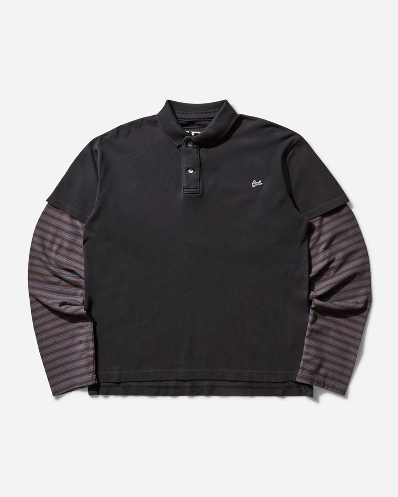 ERL Men's Double Sleeve Polo T-Shirt Black - Polo Shirts - BeyondStyle